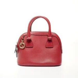 Gucci Leather Handbag Red
